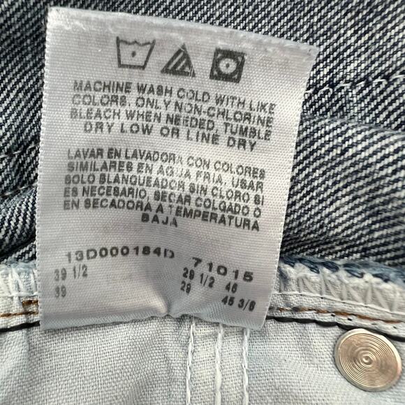 Lee Regular Fit High Waisted Medium Wash Straight Jeans Mens Size 38 x  29 Blue - Picture 9 of 9